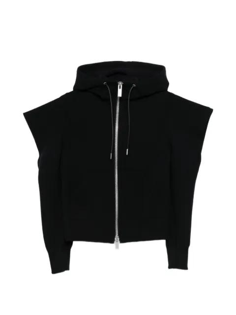 hoodied zip sweatshirt by SACAI