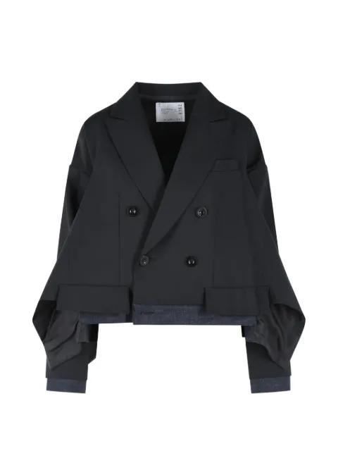 layered blazer by SACAI