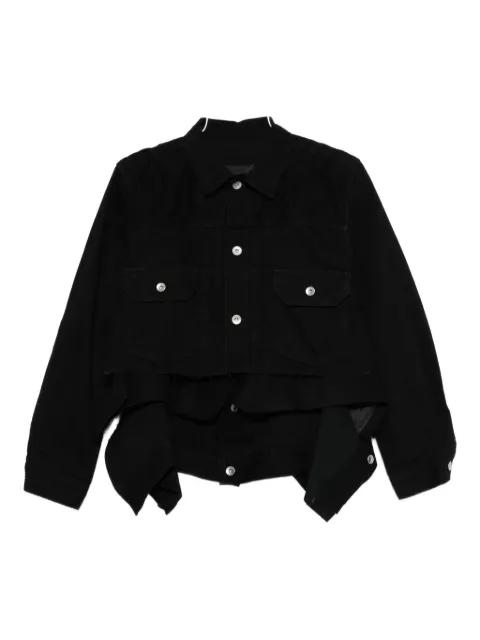 layered denim jacket by SACAI