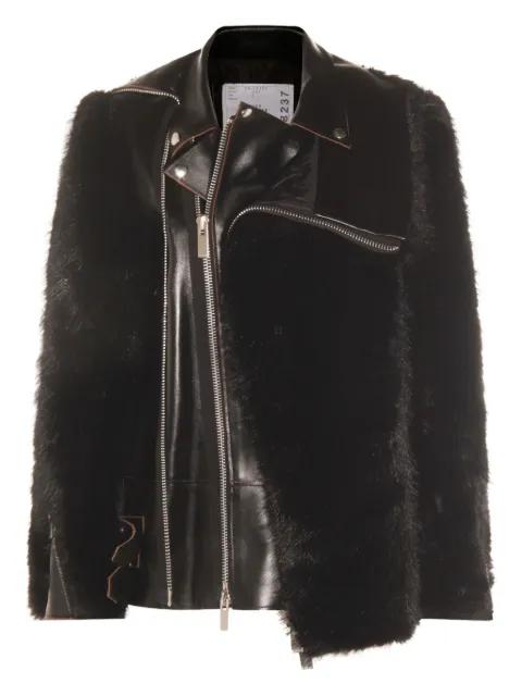 leather jacket by SACAI
