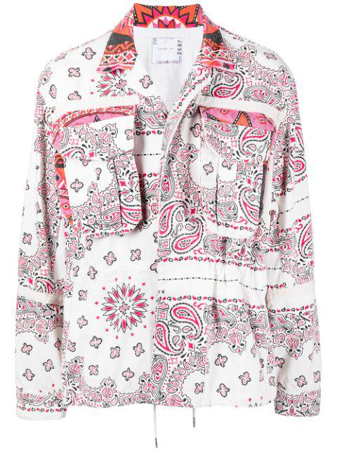 paisley-print shirt jacket by SACAI