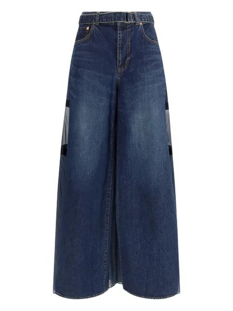 panelled denim by SACAI