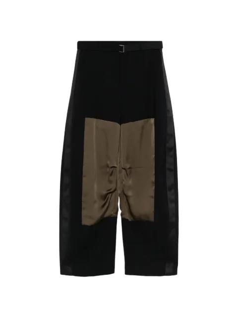 panelled-design trousers by SACAI