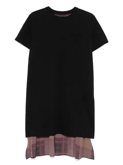 panelled mini dress by SACAI