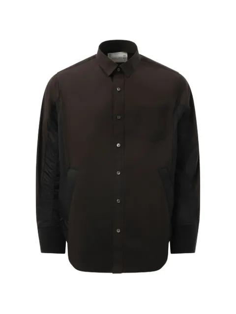 panelled shirt by SACAI
