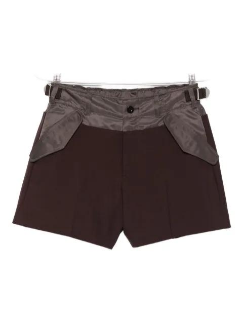 panelled tailored shorts by SACAI