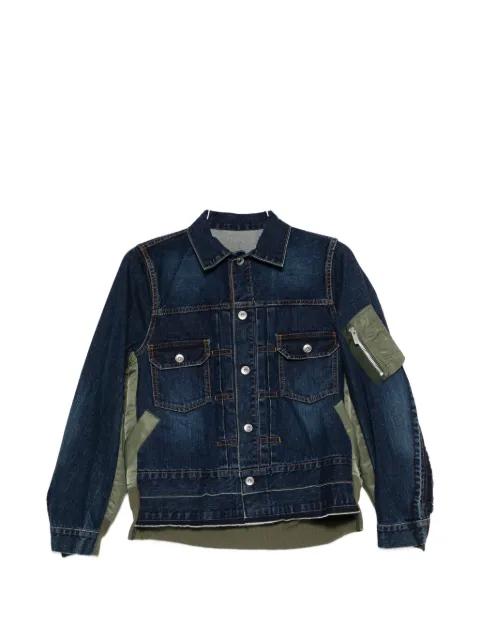 patch pocket denim jacket by SACAI