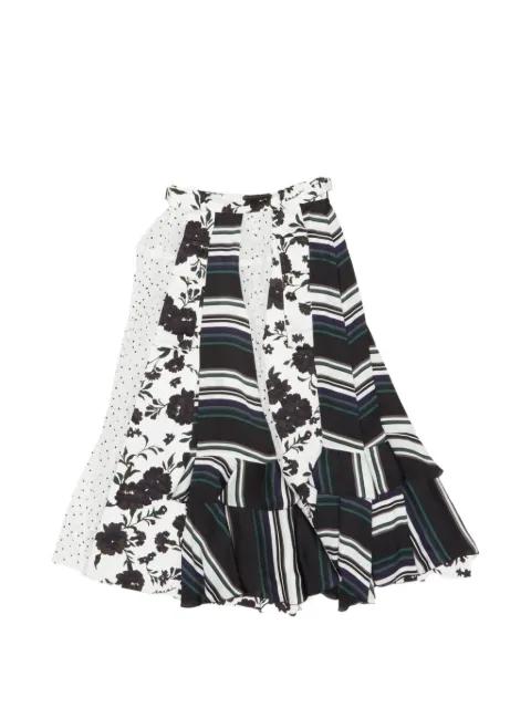 patchwork floral-print skirt by SACAI