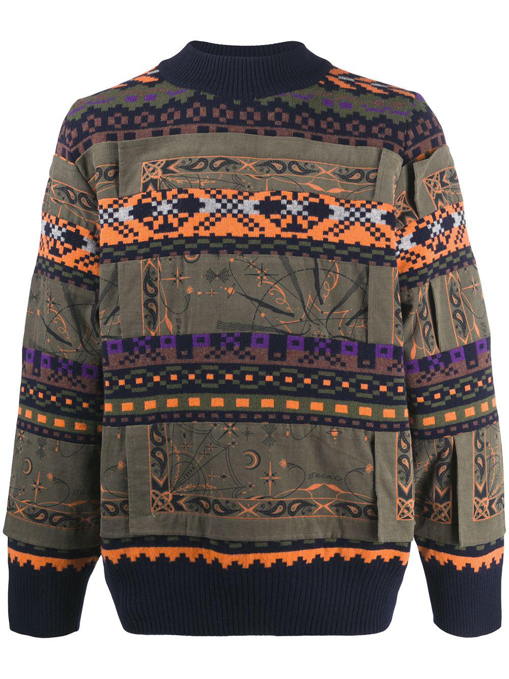 patterned jumper by SACAI