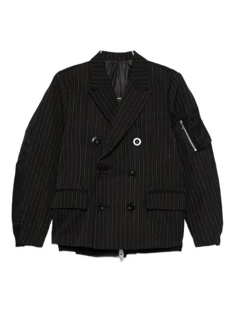 pinstripe double-breasted jacket by SACAI