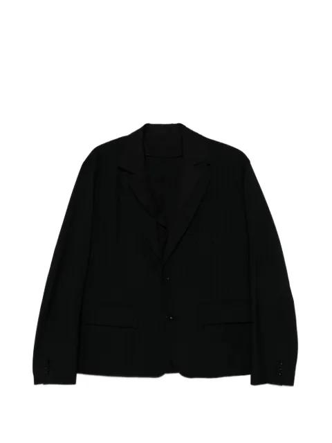 pinstriped button jacket by SACAI