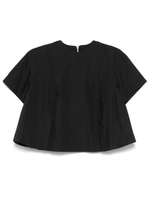 pleated T-shirt by SACAI