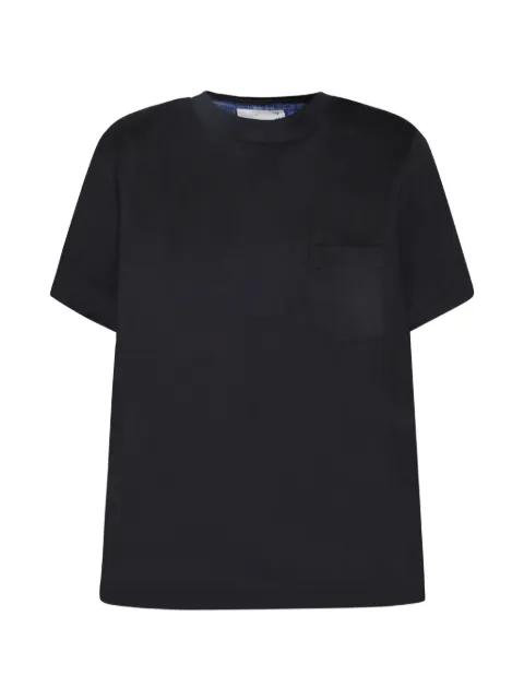 pleated-back T-shirt by SACAI