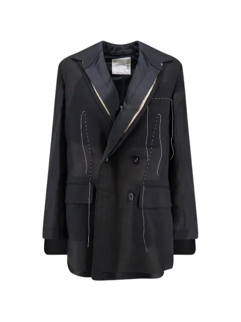 pleated blazer by SACAI