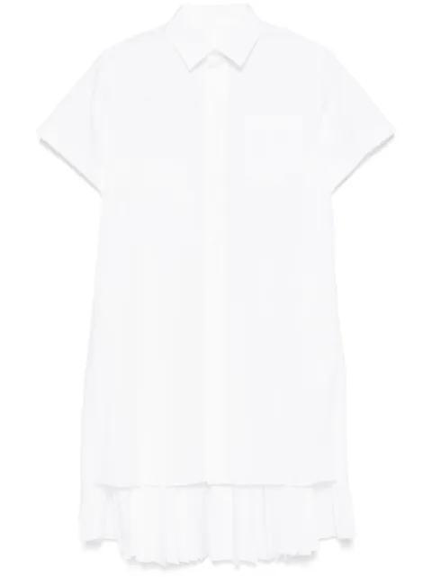 pleated shirt dress by SACAI