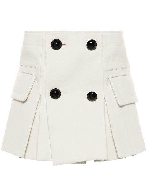 pleated shorts by SACAI