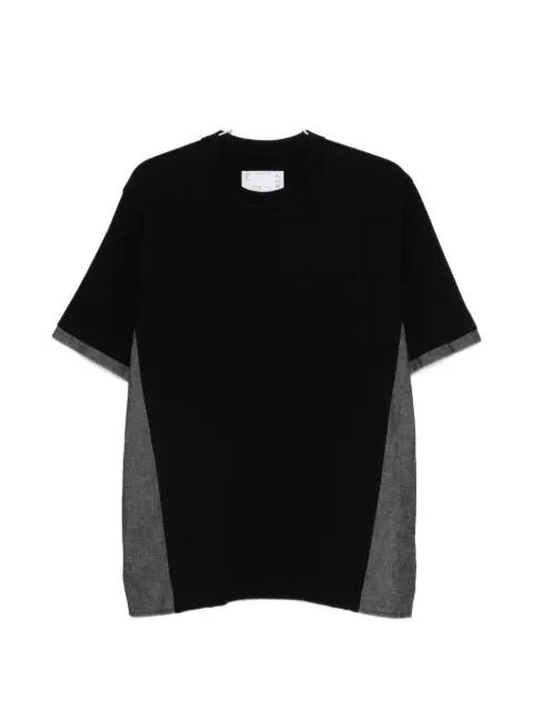 pocket colour-block T-shirt by SACAI