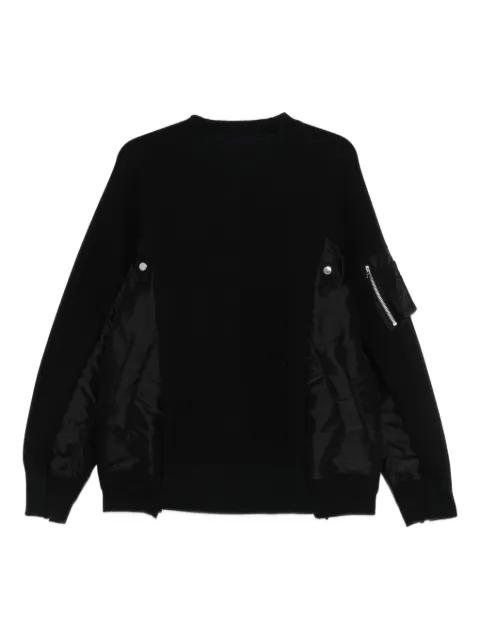 pocket-detail sweatshirt by SACAI