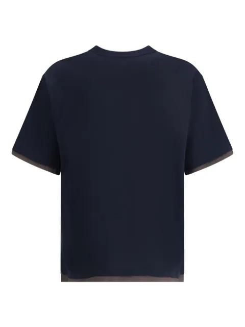pocket double-layered T-shirt by SACAI