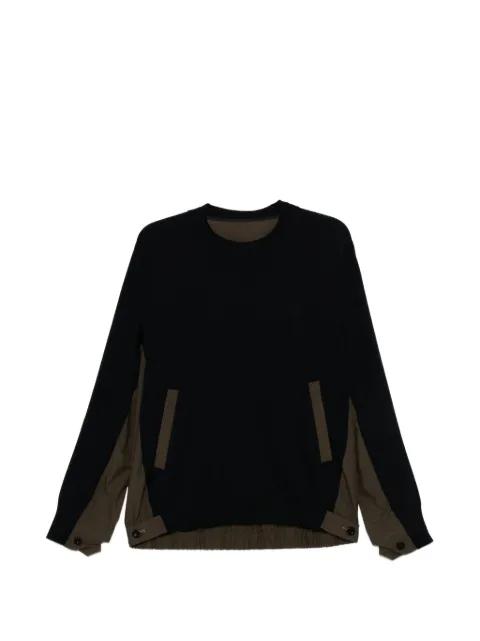 pocket round-neck T-shirt by SACAI