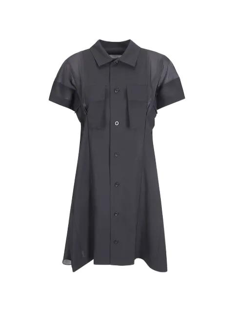 pocket suiting wool mini dress by SACAI