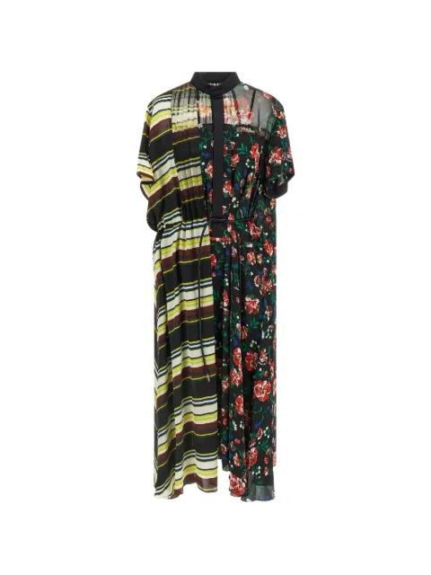 polo-collar dress by SACAI