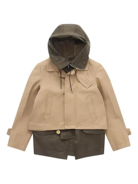 quilted-collar jacket by SACAI