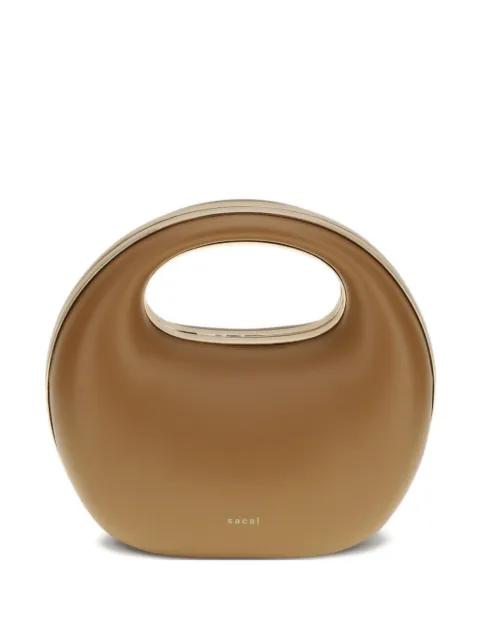 round clutch bag by SACAI