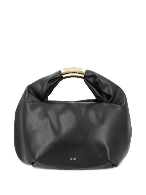round-handle shoulder bag by SACAI