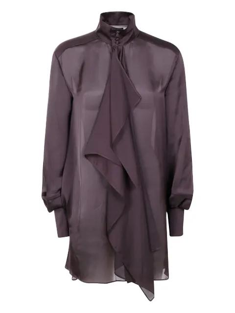 ruffled high-neck blouse by SACAI