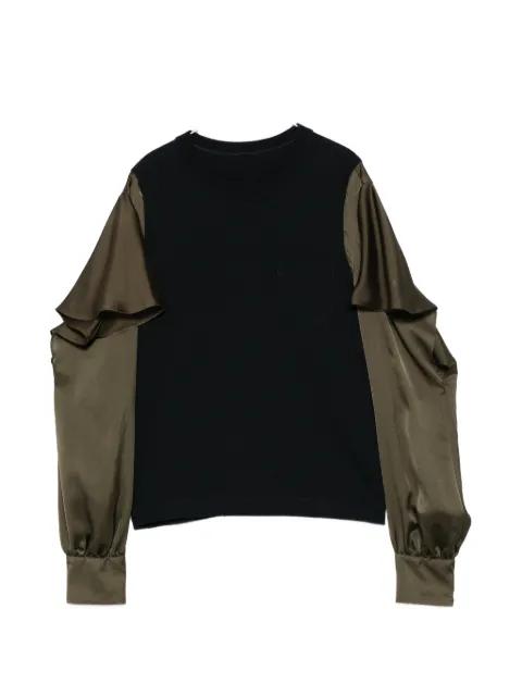 ruffled long-sleeve blouse by SACAI