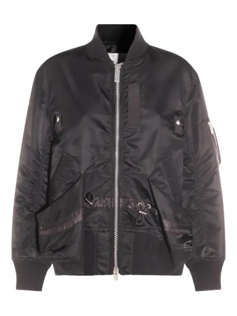 ruffled pocket bomber jacket by SACAI