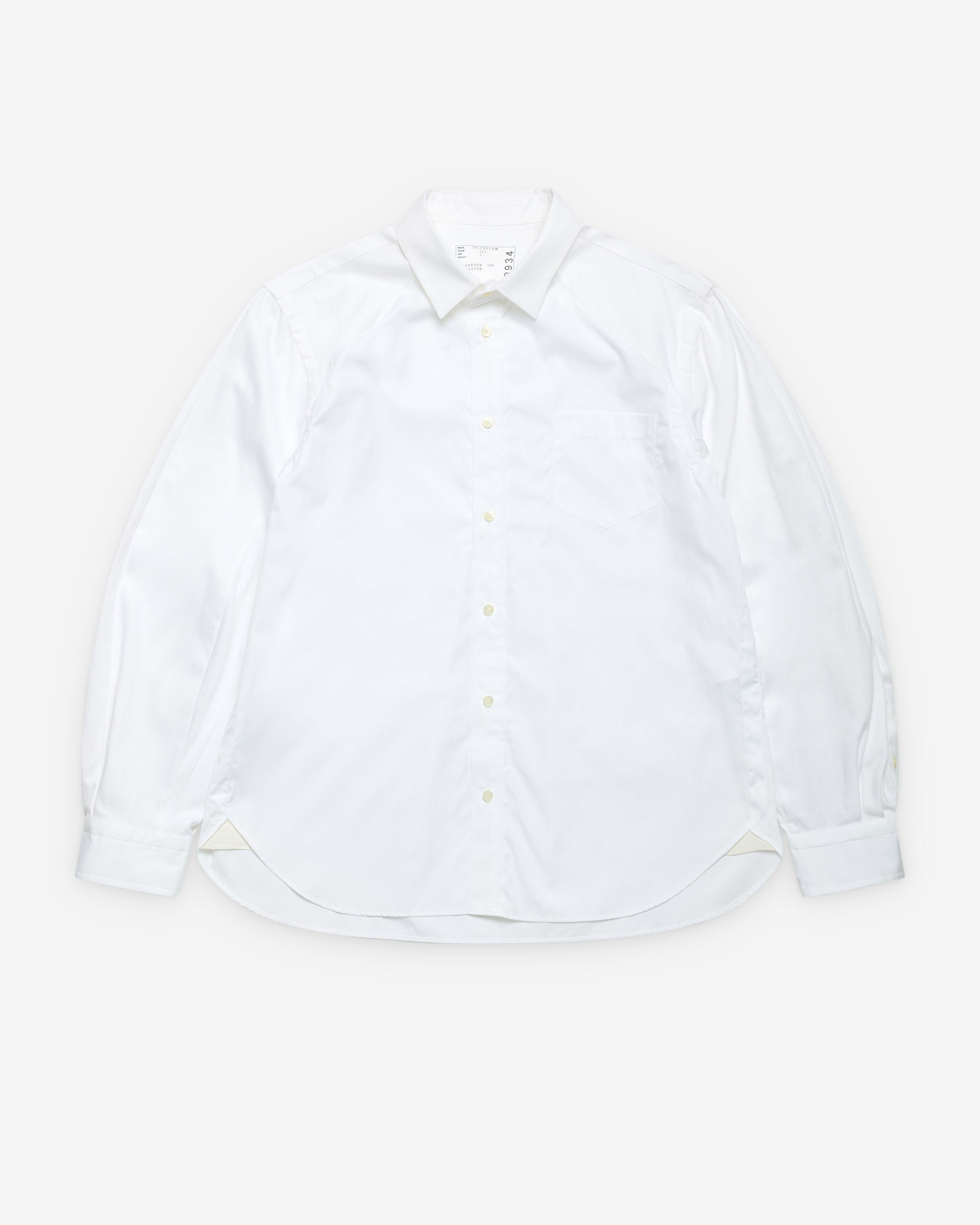 sacai - Men's Poplin Shirt - (White) by SACAI