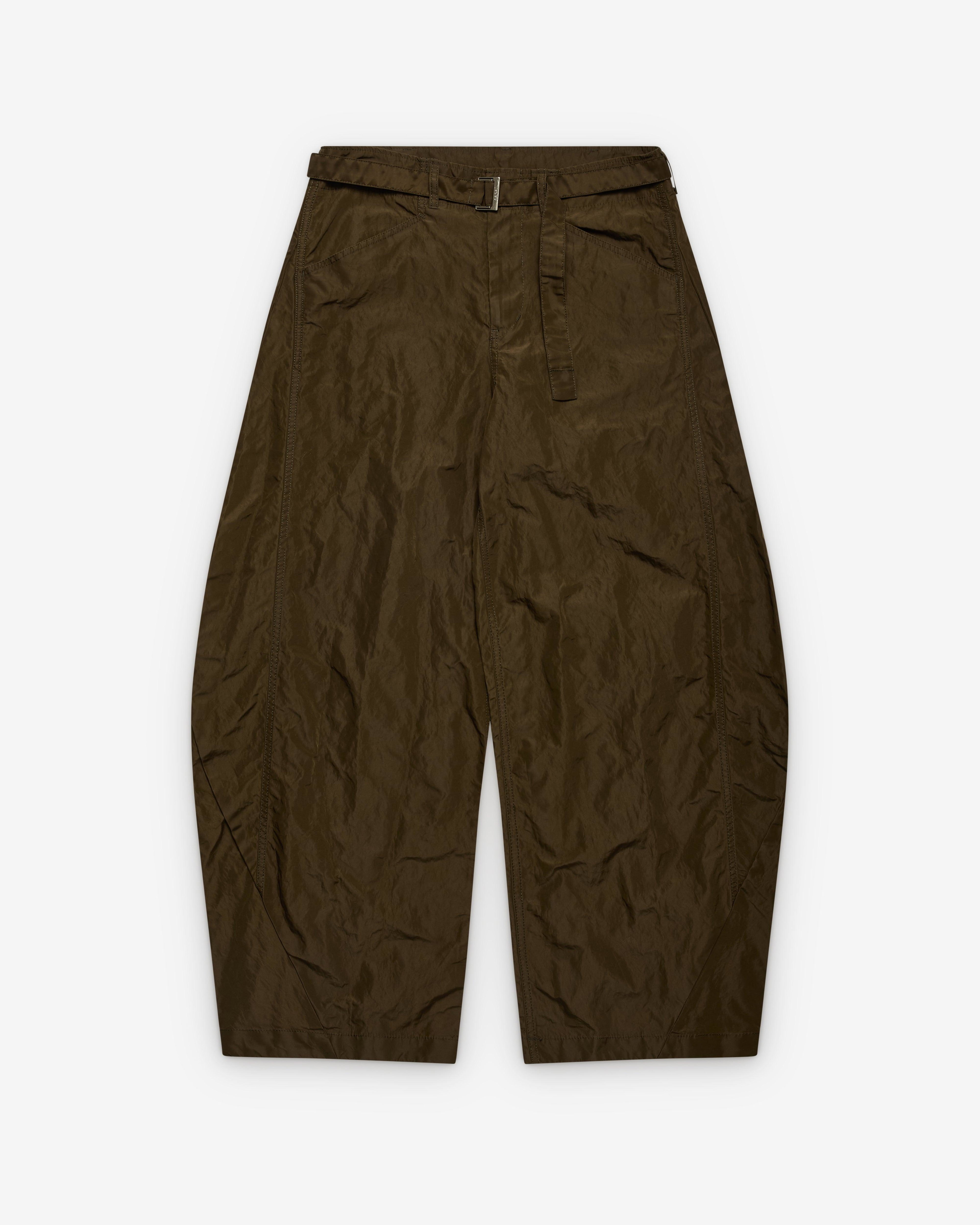 sacai - Men's Treated Nylon Twill Pants - (Khaki) by SACAI
