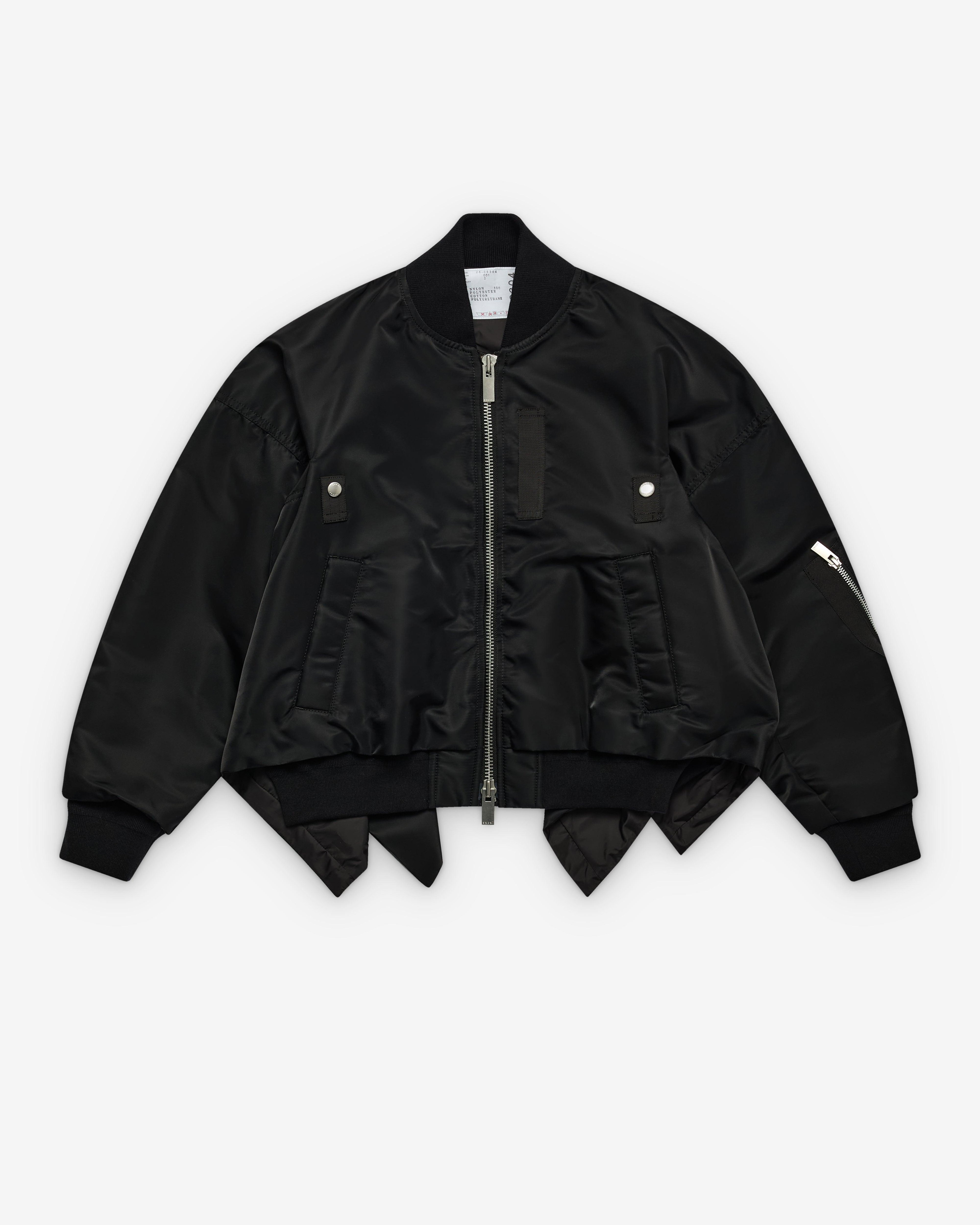 sacai - Women's Bomber Jacket - (Black) by SACAI