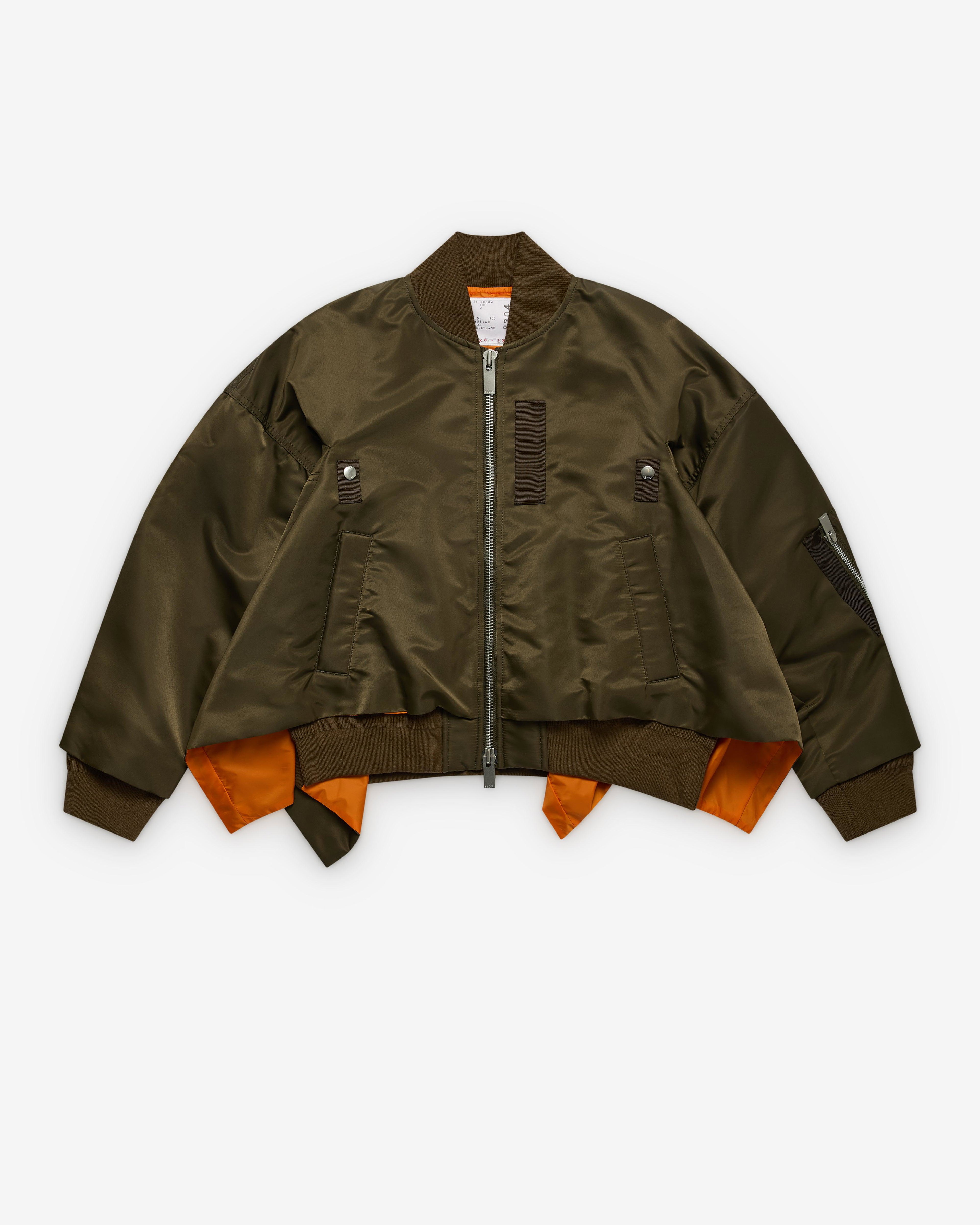 sacai - Women's Bomber Jacket - (Green) by SACAI
