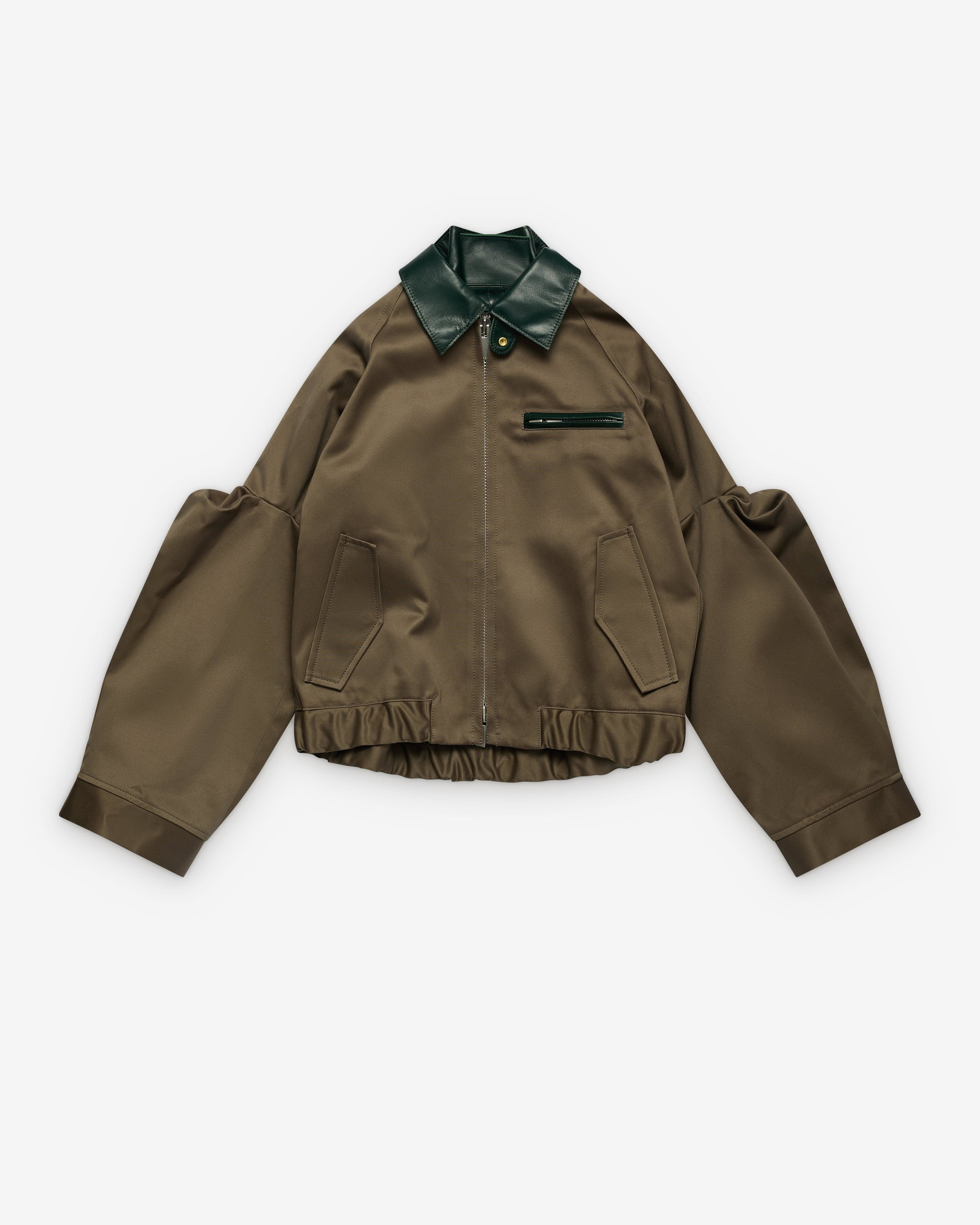 sacai - Women's Cotton Chino Blouson - (Khaki) by SACAI