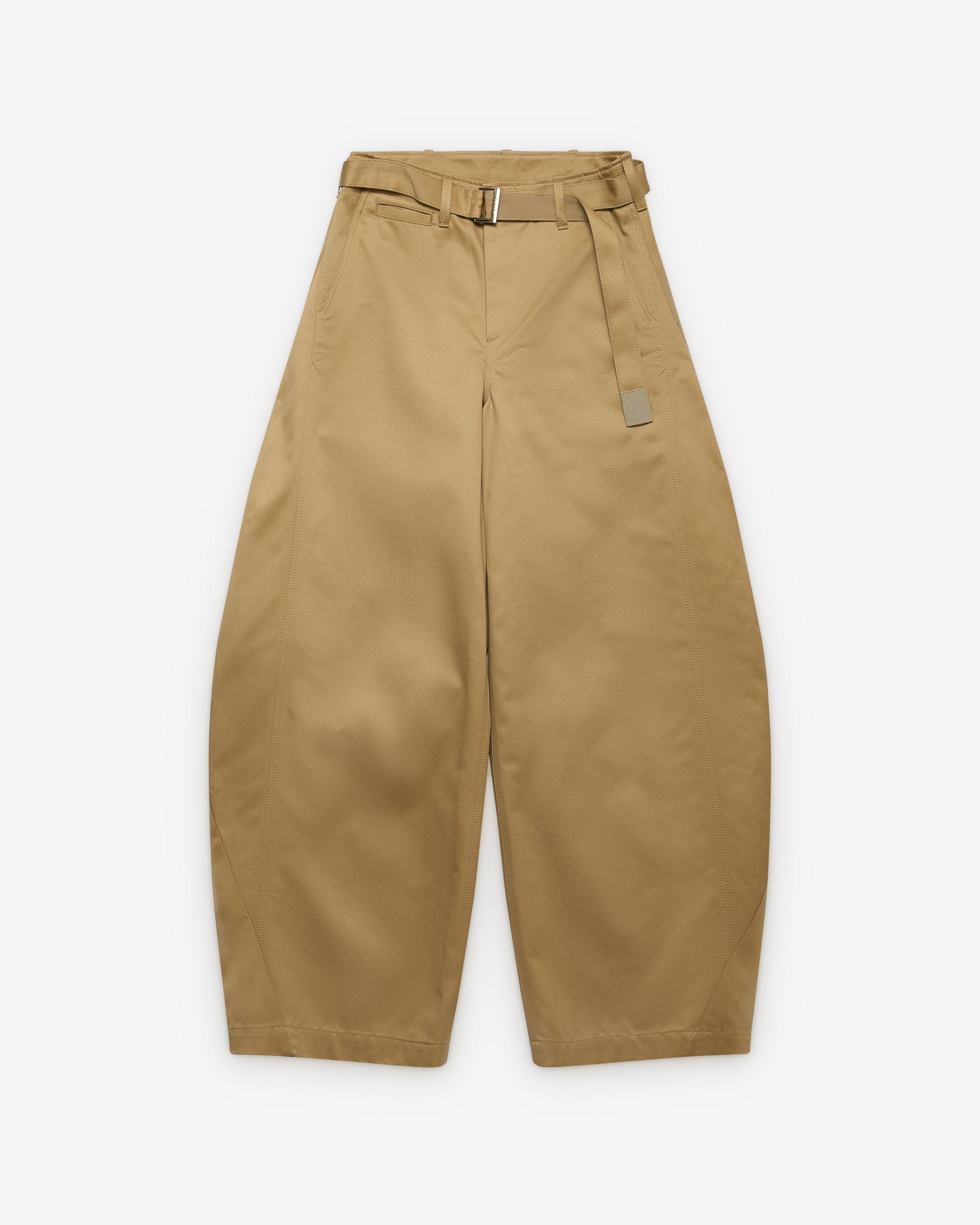 sacai - Women's Cotton Chino Pants - (Stone) by SACAI