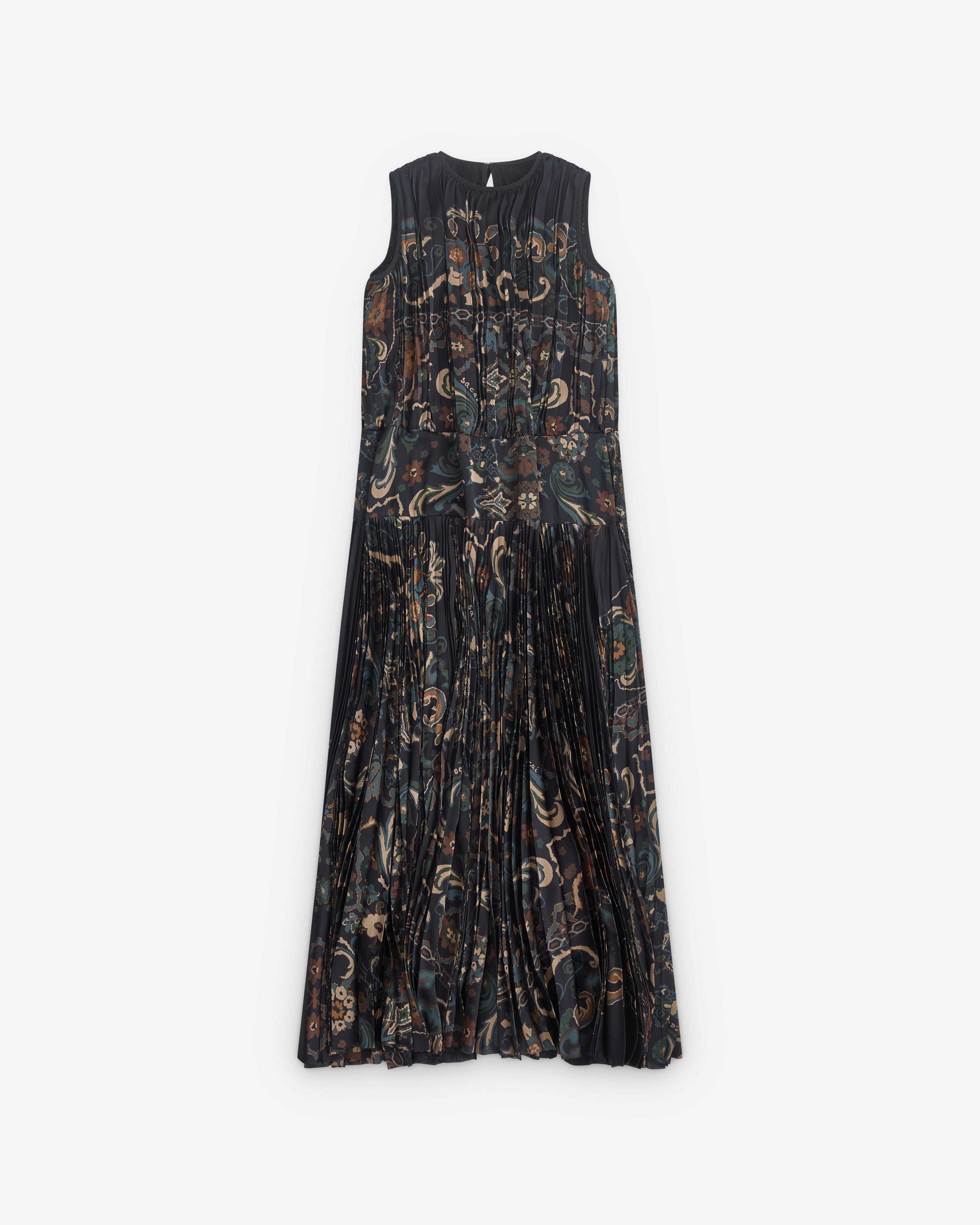 sacai - Women’s Floral Print Dress - (Navy) by SACAI