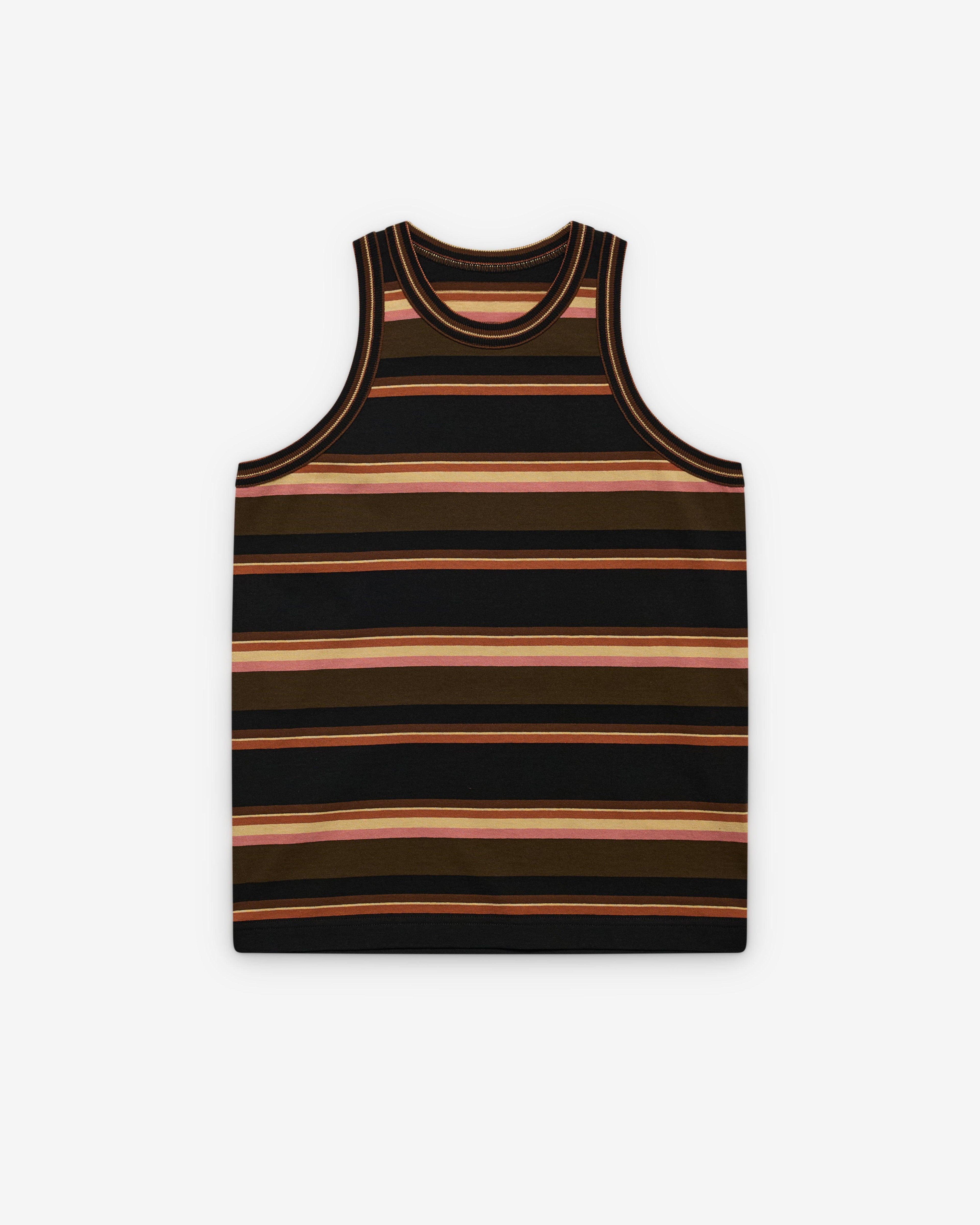 sacai - Women's Horizontal Stripe Tank Top - (Brown) by SACAI