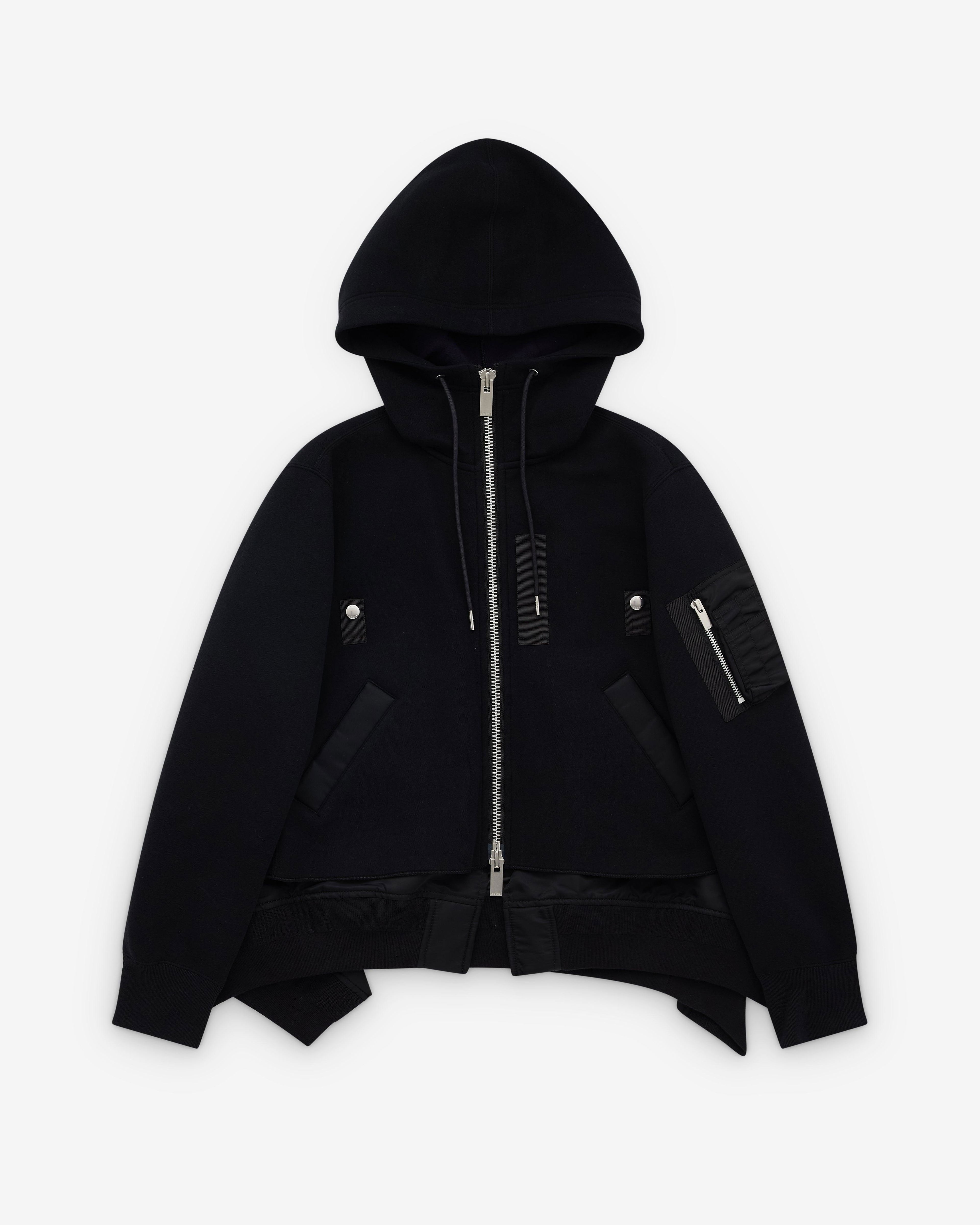 sacai - Women's Layered Hoodie - (Black) by SACAI