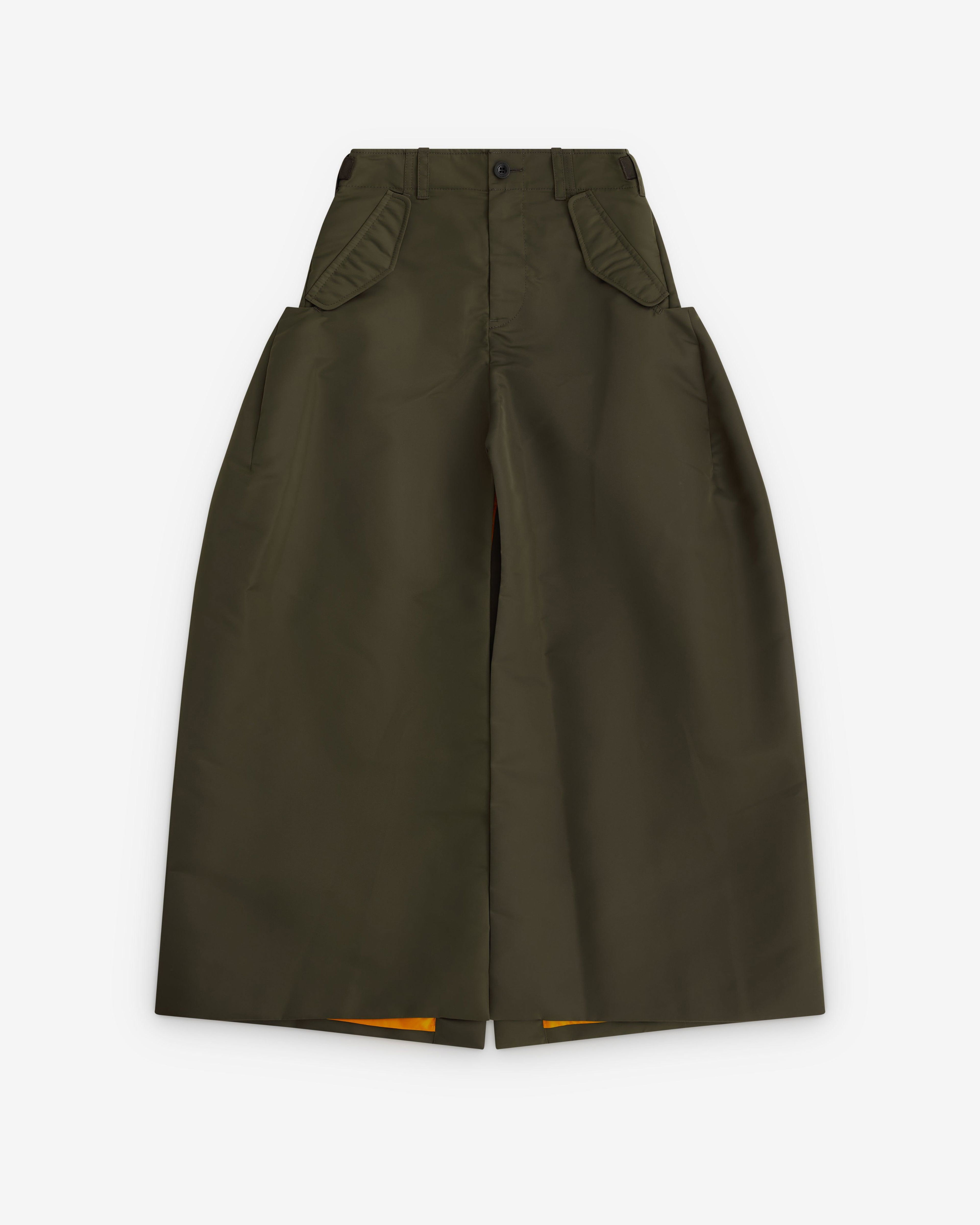 sacai - Women's Nylon Twill Skirt - (Khaki) by SACAI