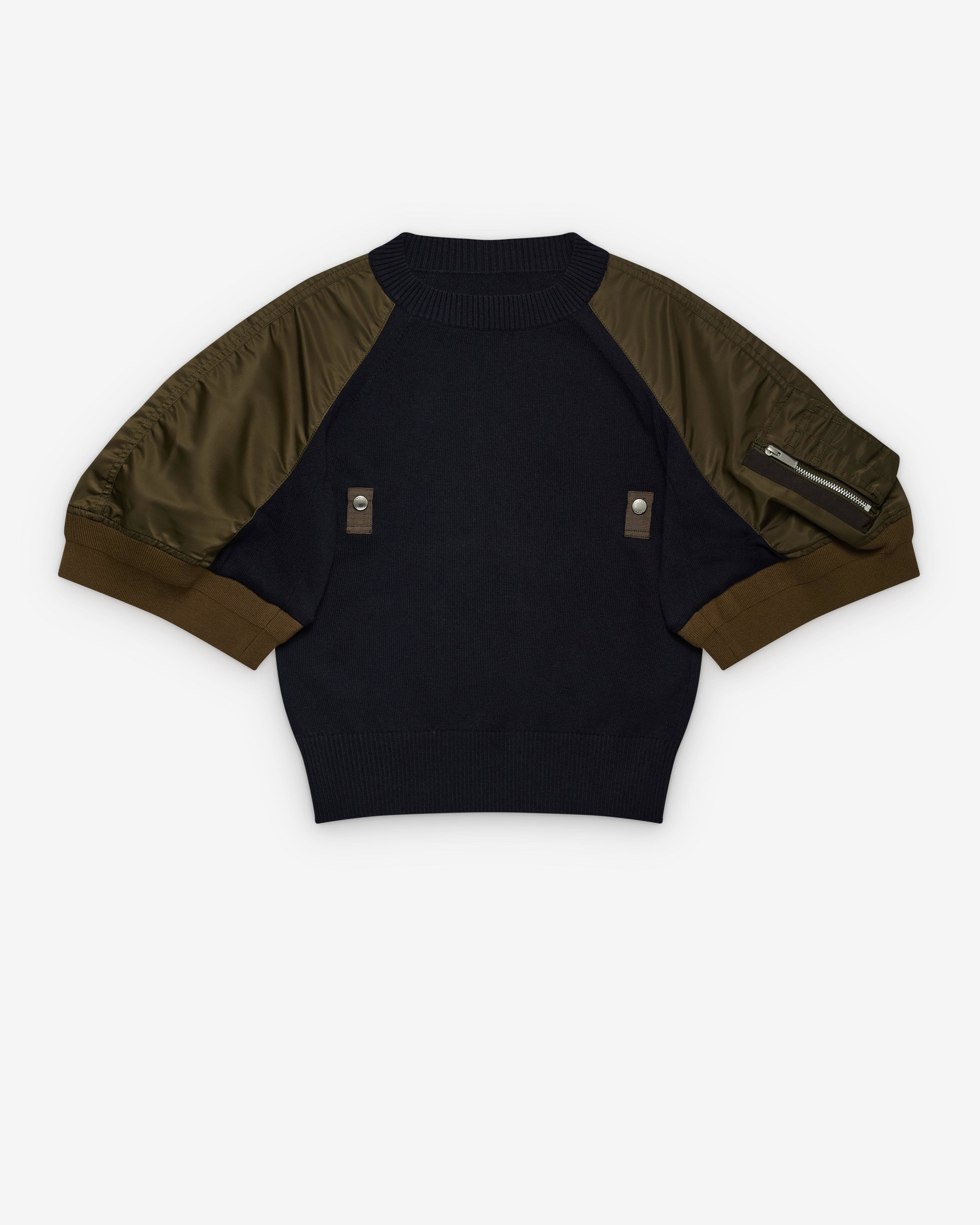sacai - Women's Short Sleeve Pullover - (Khaki) by SACAI