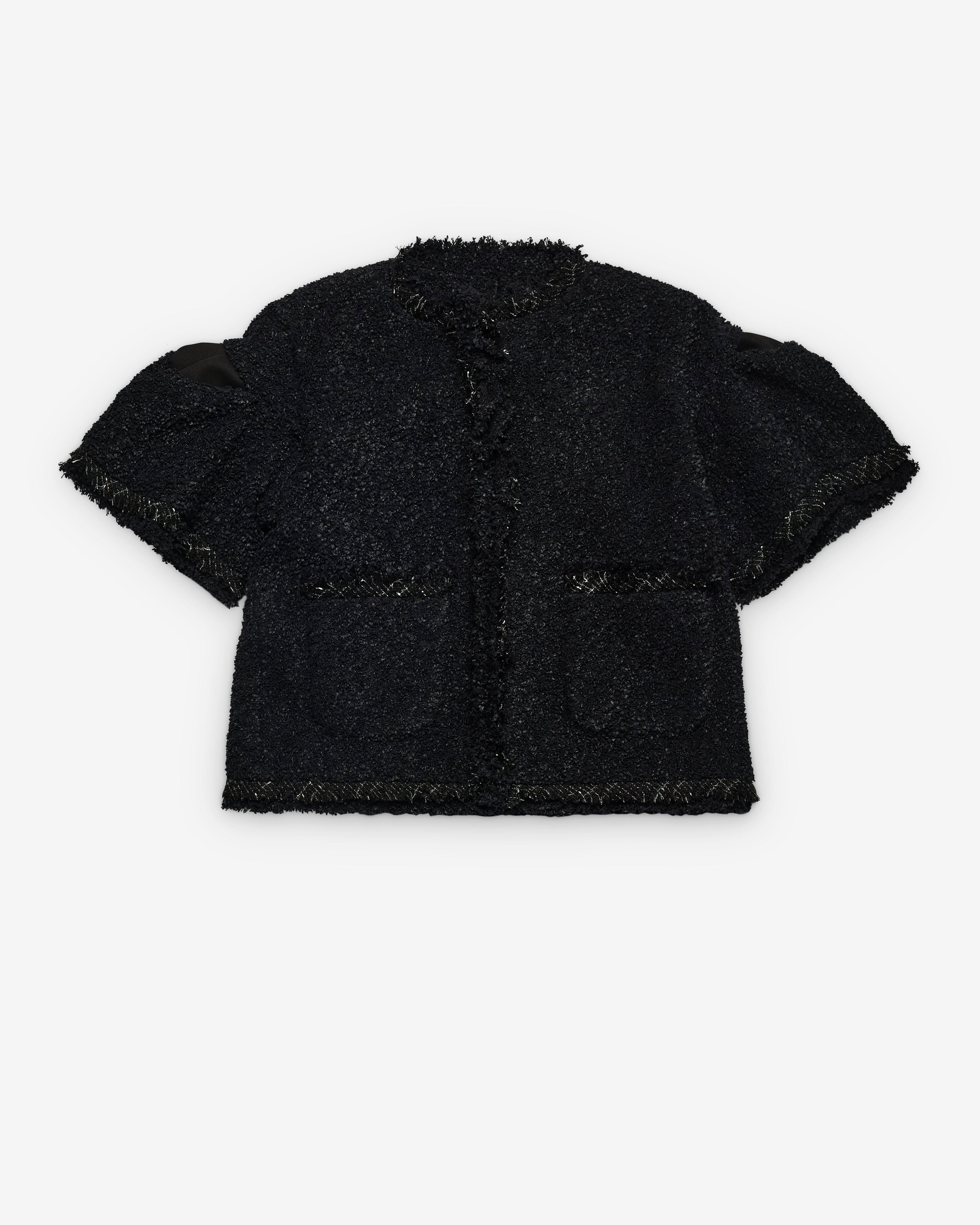sacai - Women's Tweed Jacket - (Black) by SACAI