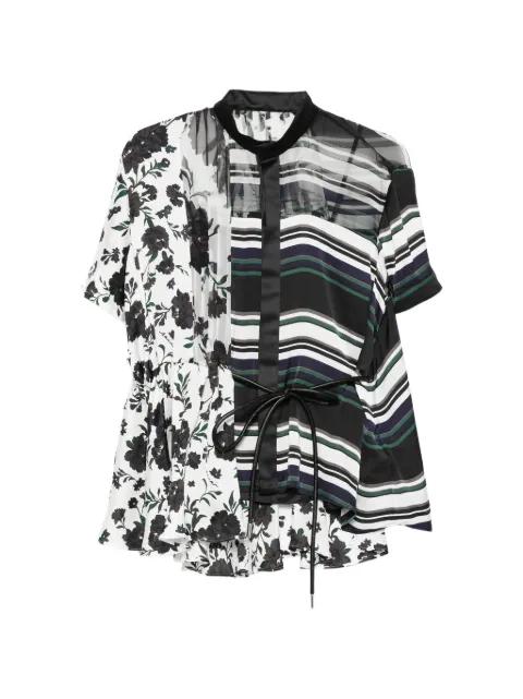 short-sleeve blouse by SACAI