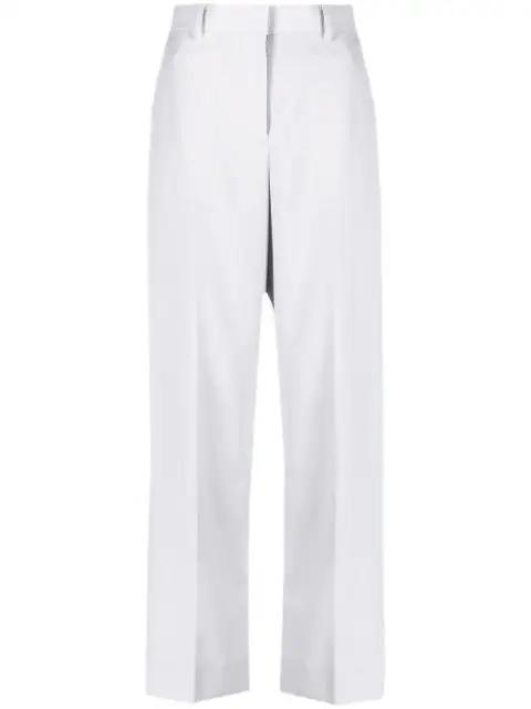 side-stripe straight-leg trousers by SACAI