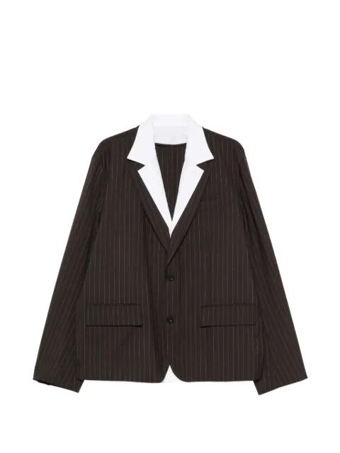 stripe-pattern blazer by SACAI