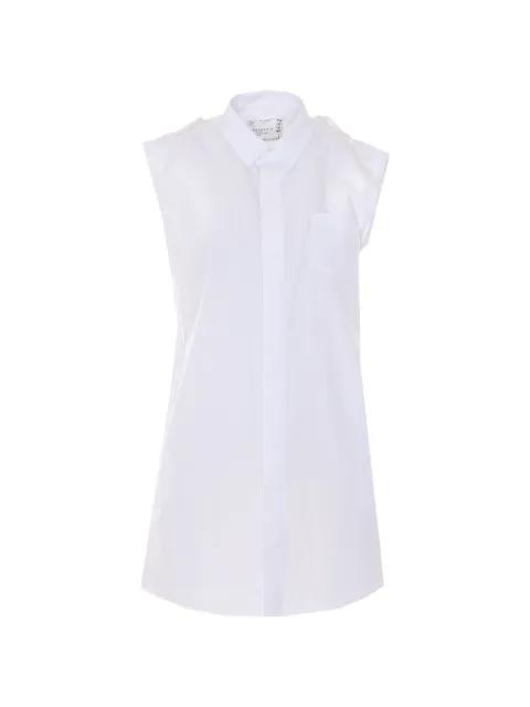 tulle-panelled sleeveless dress by SACAI