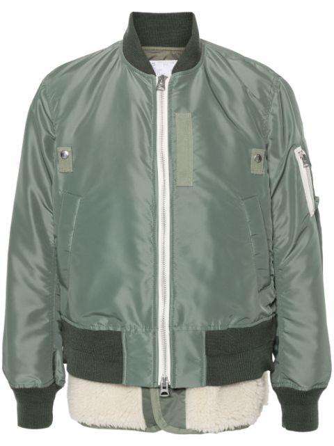 twill bomber jacket by SACAI