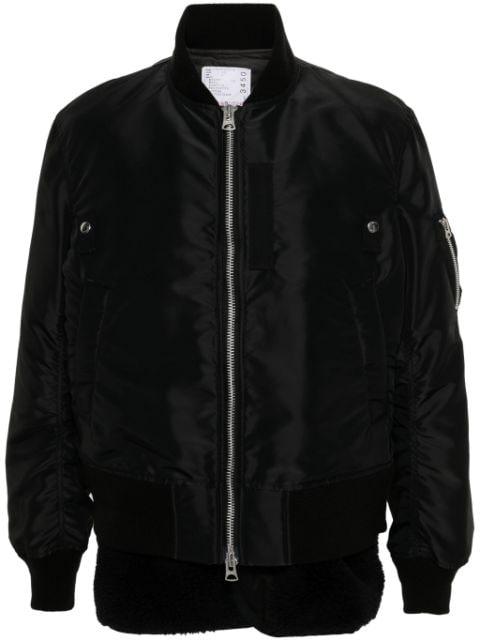 twill bomber jacket by SACAI
